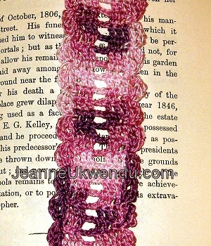 Crocheted Trellis Bookmark